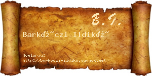 Barkóczi Ildikó névjegykártya